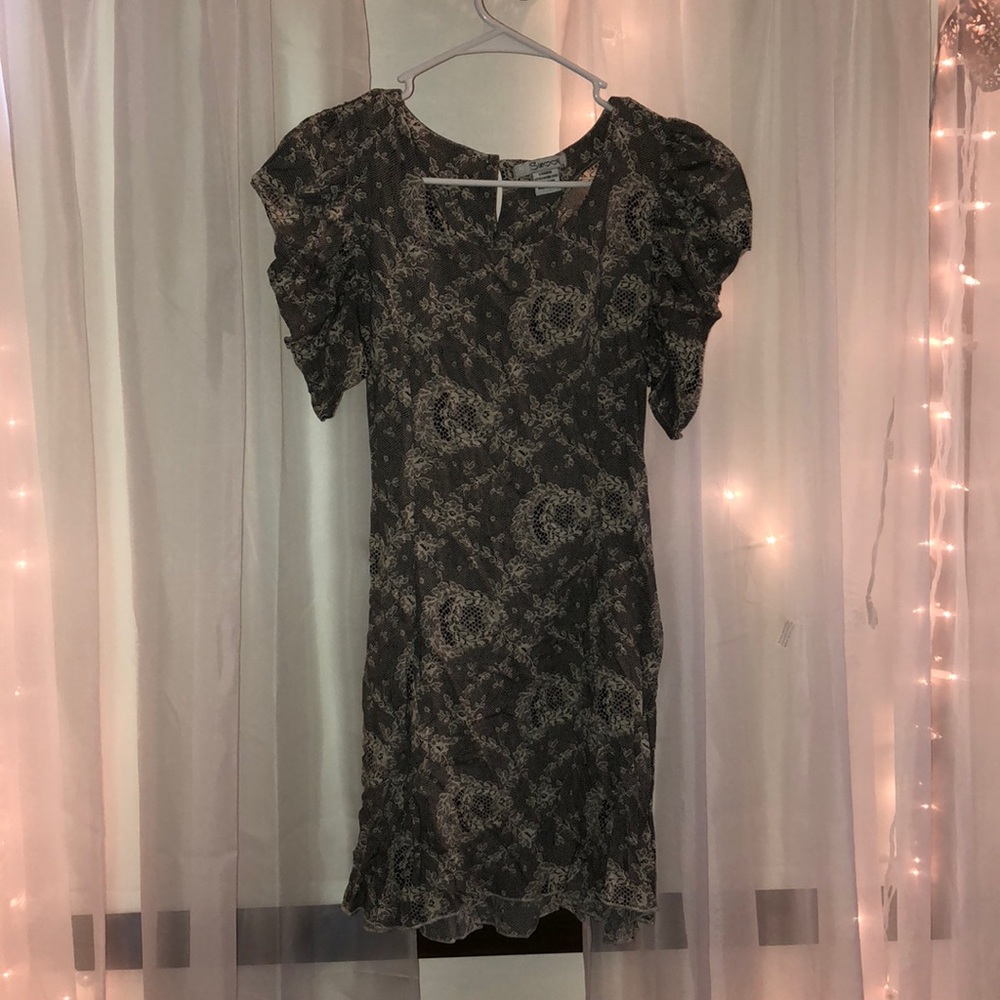 Lace Print Dress